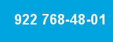 922 768-48-01